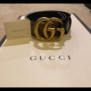 GG belt with double G buckle size 85